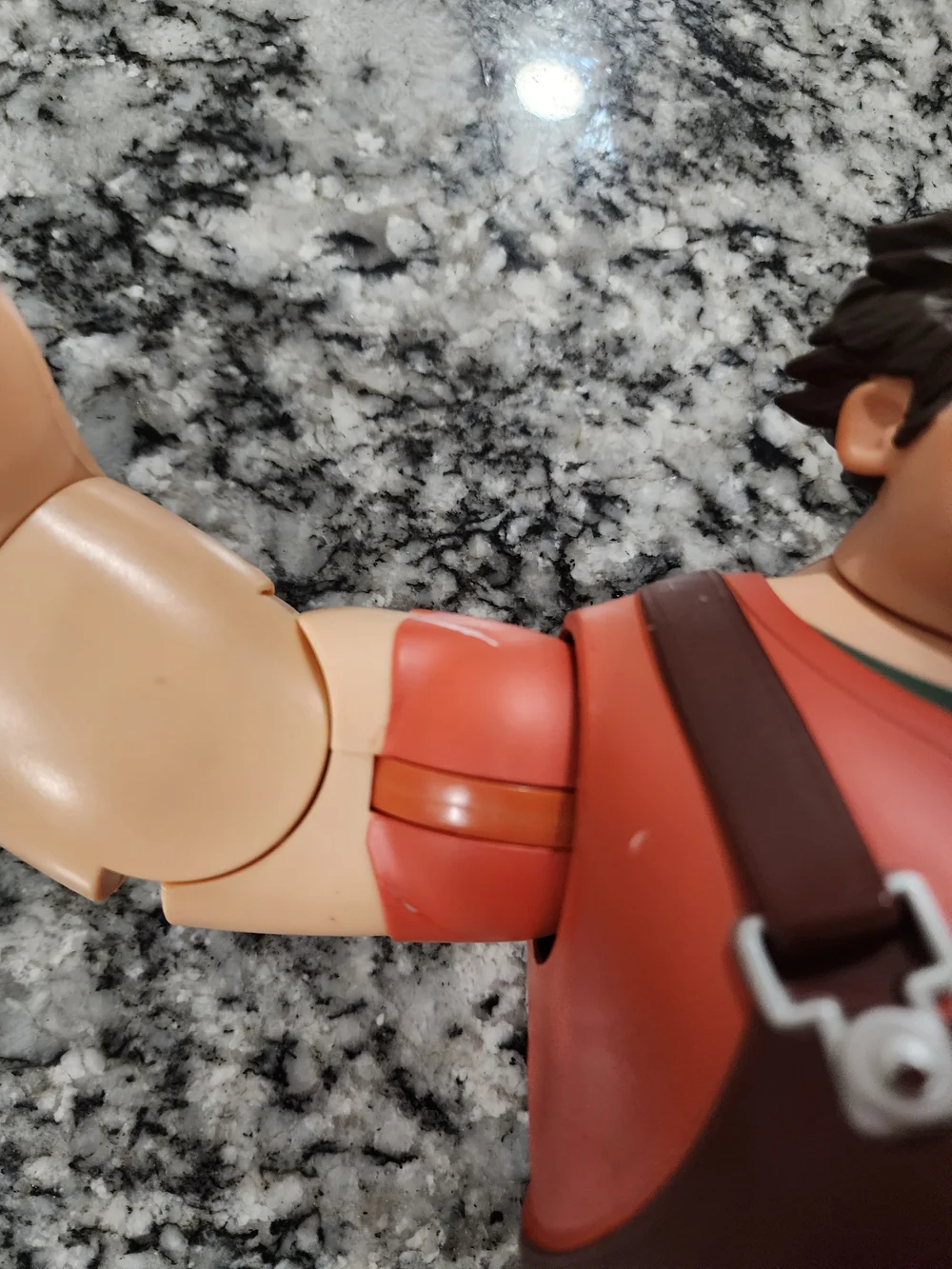 Disney Ralph Wreck-It Ralph Figure with Red Shirt and Brown Overalls